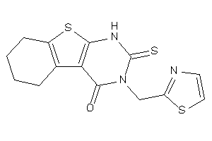 3-(thiazol-2-ylmethyl)-2-thioxo-5,6,7,8-tetrahydro-1H-benzothiopheno[2,3-d]pyrimidin-4-one