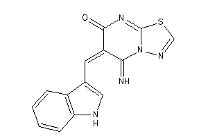 5-imino-6-(1H-indol-3-ylmethylene)-[1,3,4]thiadiazolo[3,2-a]pyrimidin-7-one