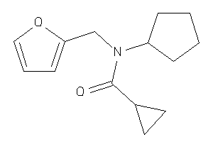 Image of N-cyclopentyl-N-(2-furfuryl)cyclopropanecarboxamide