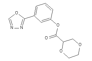 1,4-dioxane-2-carboxylic Acid [3-(1,3,4-oxadiazol-2-yl)phenyl] Ester