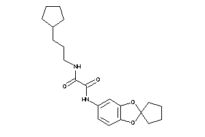 N-(3-cyclopentylpropyl)-N'-spiro[1,3-benzodioxole-2,1'-cyclopentane]-5-yl-oxamide