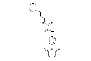 N'-(3-cyclohexylpropyl)-N-(4-glutarimidophenyl)oxamide