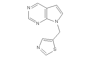 5-(pyrrolo[2,3-d]pyrimidin-7-ylmethyl)thiazole