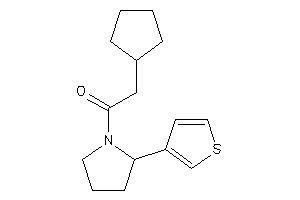 2-cyclopentyl-1-[2-(3-thienyl)pyrrolidino]ethanone