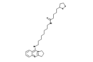 N-[8-(2,3-dihydro-1H-pyrrolo[2,1-b]quinazolin-10-ium-9-ylamino)octyl]-5-(dithiolan-3-yl)valeramide