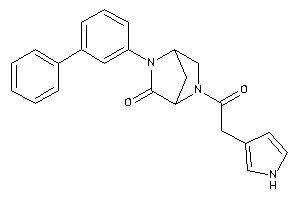 2-(3-phenylphenyl)-5-[2-(1H-pyrrol-3-yl)acetyl]-2,5-diazabicyclo[2.2.1]heptan-3-one