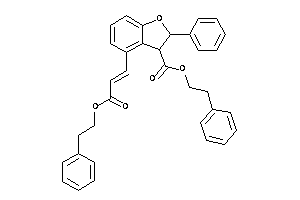 4-(3-keto-3-phenethyloxy-prop-1-enyl)-2-phenyl-coumaran-3-carboxylic Acid Phenethyl Ester