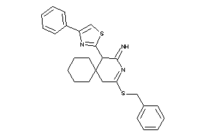 [2-(benzylthio)-5-(4-phenylthiazol-2-yl)-3-azaspiro[5.5]undec-2-en-4-ylidene]amine