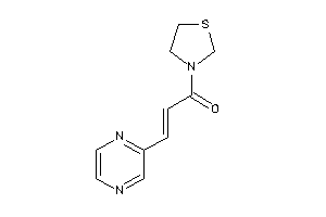 3-pyrazin-2-yl-1-thiazolidin-3-yl-prop-2-en-1-one