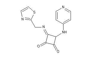 3-(4-pyridylamino)-4-(thiazol-2-ylmethylimino)cyclobutane-1,2-quinone