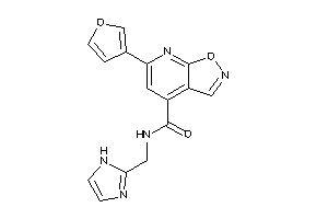 6-(3-furyl)-N-(1H-imidazol-2-ylmethyl)isoxazolo[5,4-b]pyridine-4-carboxamide