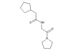 2-cyclopentyl-N-(2-keto-2-pyrrolidino-ethyl)acetamide