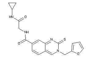 N-[2-(cyclopropylamino)-2-keto-ethyl]-3-(2-furfuryl)-2-thioxo-quinazoline-7-carboxamide