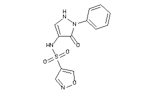 N-(5-keto-1-phenyl-3-pyrazolin-4-yl)isoxazole-4-sulfonamide
