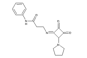 3-[(2,3-diketo-4-pyrrolidino-cyclobutylidene)amino]-N-phenyl-propionamide