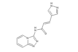 3-(1H-pyrazol-4-yl)-N-([1,2,4]triazolo[4,3-a]pyridin-3-yl)acrylamide