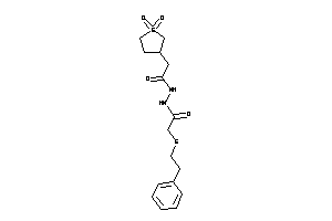 N'-[2-(1,1-diketothiolan-3-yl)acetyl]-2-(phenethylthio)acetohydrazide