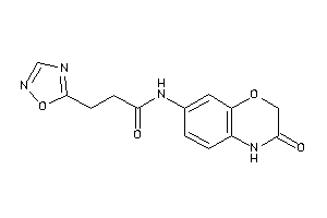 N-(3-keto-4H-1,4-benzoxazin-7-yl)-3-(1,2,4-oxadiazol-5-yl)propionamide