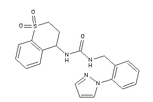 1-(1,1-diketo-3,4-dihydro-2H-thiochromen-4-yl)-3-(2-pyrazol-1-ylbenzyl)urea