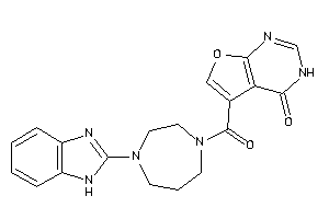 5-[4-(1H-benzimidazol-2-yl)-1,4-diazepane-1-carbonyl]-3H-furo[2,3-d]pyrimidin-4-one