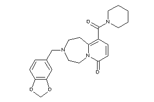 10-(piperidine-1-carbonyl)-3-piperonyl-1,2,4,5-tetrahydropyrido[2,1-g][1,4]diazepin-7-one