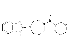 [4-(1H-benzimidazol-2-yl)-1,4-diazepan-1-yl]-(1,4-dioxan-2-yl)methanone