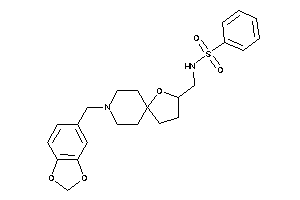 N-[(8-piperonyl-4-oxa-8-azaspiro[4.5]decan-3-yl)methyl]benzenesulfonamide