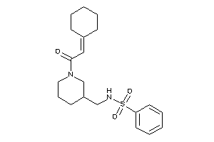 N-[[1-(2-cyclohexylideneacetyl)-3-piperidyl]methyl]benzenesulfonamide