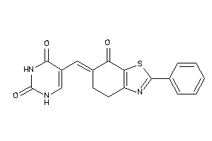 5-[(7-keto-2-phenyl-4,5-dihydro-1,3-benzothiazol-6-ylidene)methyl]uracil