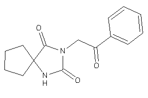 Image of 3-phenacyl-1,3-diazaspiro[4.4]nonane-2,4-quinone