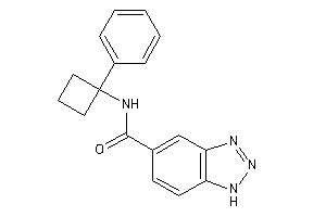 Image of N-(1-phenylcyclobutyl)-1H-benzotriazole-5-carboxamide