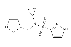 N-cyclopropyl-N-(tetrahydrofuran-3-ylmethyl)-1H-pyrazole-3-sulfonamide