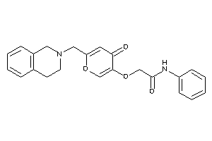 2-[6-(3,4-dihydro-1H-isoquinolin-2-ylmethyl)-4-keto-pyran-3-yl]oxy-N-phenyl-acetamide