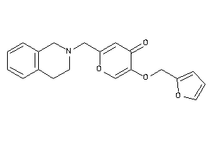 Image of 2-(3,4-dihydro-1H-isoquinolin-2-ylmethyl)-5-(2-furfuryloxy)pyran-4-one
