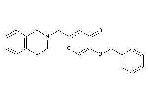 5-benzoxy-2-(3,4-dihydro-1H-isoquinolin-2-ylmethyl)pyran-4-one