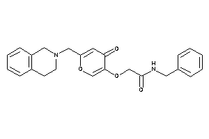 N-benzyl-2-[6-(3,4-dihydro-1H-isoquinolin-2-ylmethyl)-4-keto-pyran-3-yl]oxy-acetamide