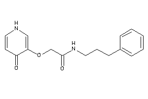 2-[(4-keto-1H-pyridin-3-yl)oxy]-N-(3-phenylpropyl)acetamide