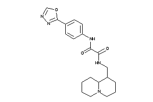 N'-[4-(1,3,4-oxadiazol-2-yl)phenyl]-N-(quinolizidin-1-ylmethyl)oxamide