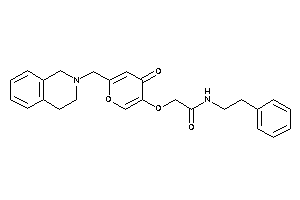 2-[6-(3,4-dihydro-1H-isoquinolin-2-ylmethyl)-4-keto-pyran-3-yl]oxy-N-phenethyl-acetamide