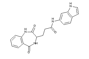 3-(2,5-diketo-3,4-dihydro-1H-1,4-benzodiazepin-3-yl)-N-(1H-indol-6-yl)propionamide
