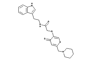 N-[2-(1H-indol-3-yl)ethyl]-2-[4-keto-6-(piperidinomethyl)pyran-3-yl]oxy-acetamide