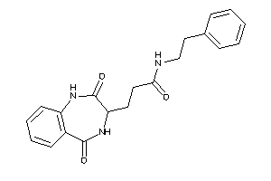 Image of 3-(2,5-diketo-3,4-dihydro-1H-1,4-benzodiazepin-3-yl)-N-phenethyl-propionamide