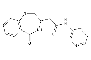 Image of 2-(5-keto-3,4-dihydro-1,4-benzodiazepin-3-yl)-N-(3-pyridyl)acetamide