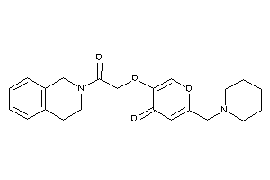 5-[2-(3,4-dihydro-1H-isoquinolin-2-yl)-2-keto-ethoxy]-2-(piperidinomethyl)pyran-4-one