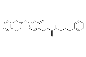 2-[6-(3,4-dihydro-1H-isoquinolin-2-ylmethyl)-4-keto-pyran-3-yl]oxy-N-(3-phenylpropyl)acetamide