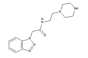 2-(benzotriazol-1-yl)-N-(2-piperazinoethyl)acetamide