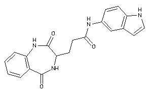 3-(2,5-diketo-3,4-dihydro-1H-1,4-benzodiazepin-3-yl)-N-(1H-indol-5-yl)propionamide