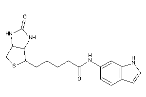 N-(1H-indol-6-yl)-5-(2-keto-1,3,3a,4,6,6a-hexahydrothieno[3,4-d]imidazol-4-yl)valeramide