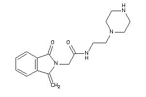 2-(1-keto-3-methylene-isoindolin-2-yl)-N-(2-piperazinoethyl)acetamide