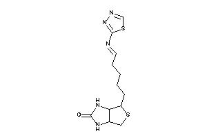 Image of 6-[5-(1,3,4-thiadiazol-2-ylimino)pentyl]-1,3,3a,4,6,6a-hexahydrothieno[3,4-d]imidazol-2-one